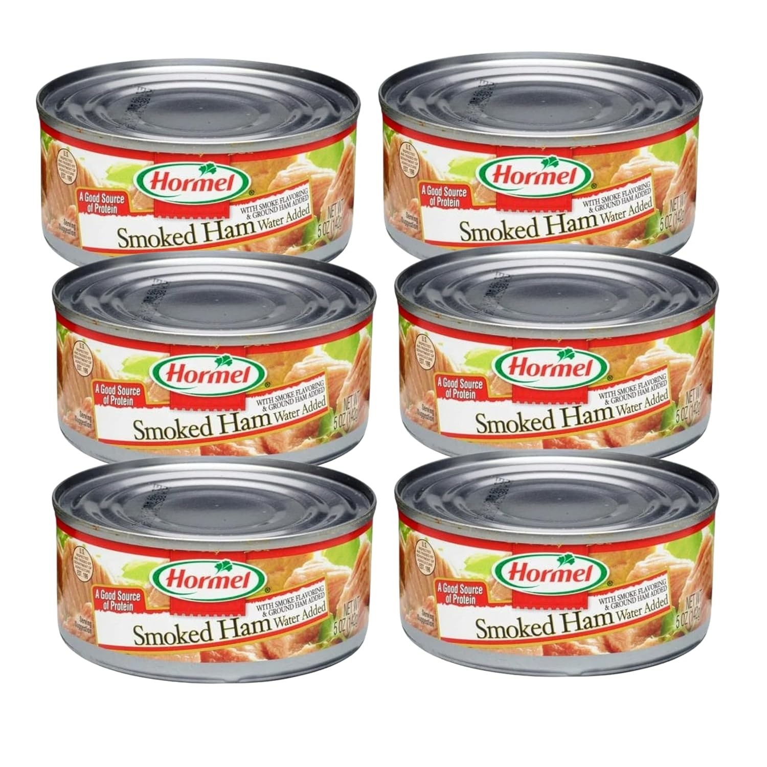 Pack of 6 Gourmet Smoked Ham Cans – 5oz Each for Flavorful Meal Solutions