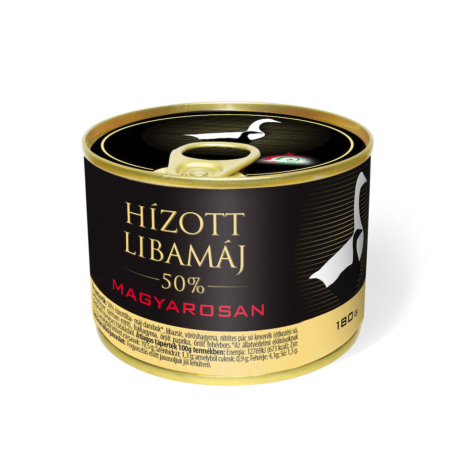 Premium Fattened Goose liver Hungarian style 180g – 1 carton = 6 pieces = 1,08kg