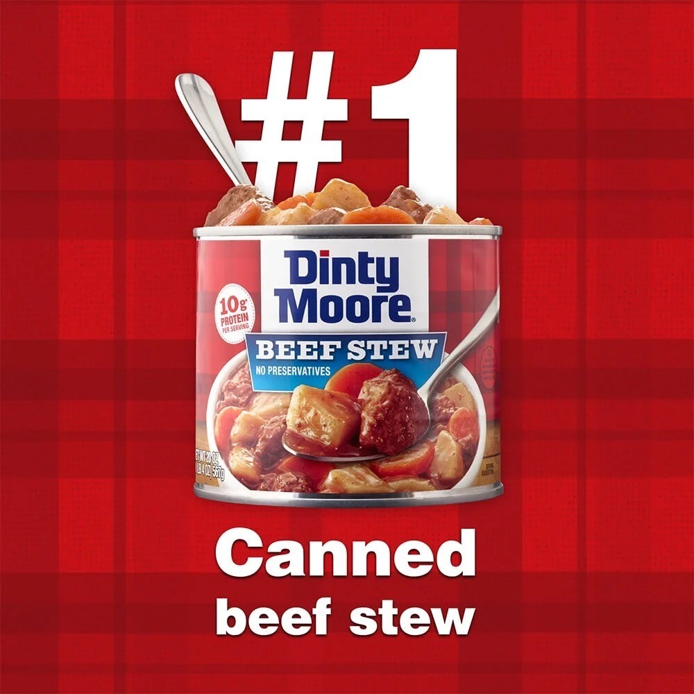 Shelf-Stable Beef Stew in Steel Can 38 oz 3-Pack for Long Term Storage