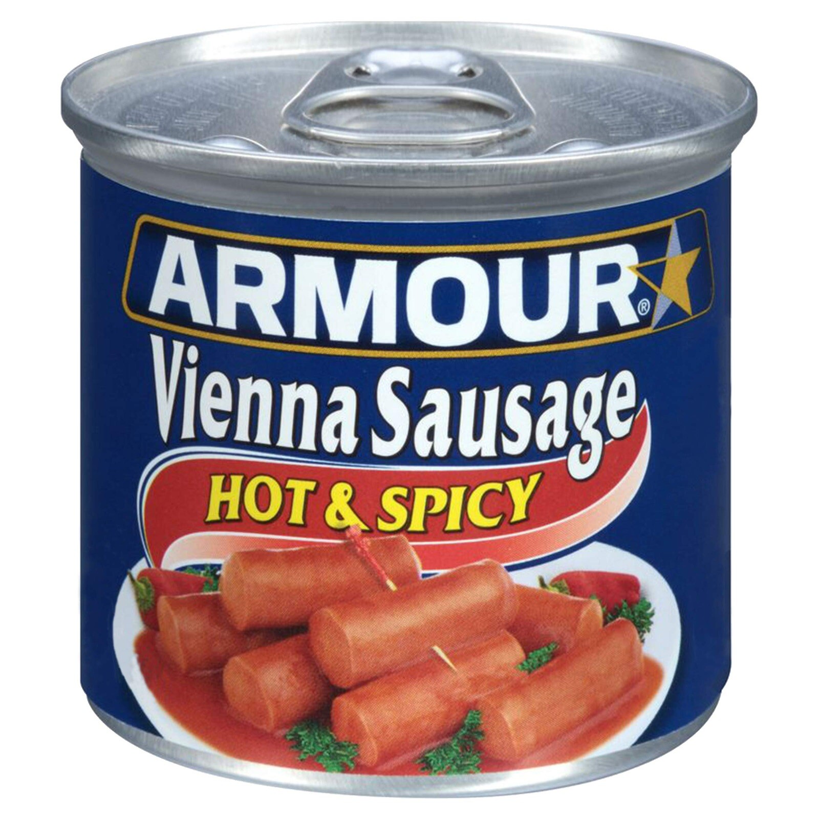 Armour Star Vienna Sausage, Hot & Spicy 🌶️ 4.6 oz Case of *24 Canned Sausage