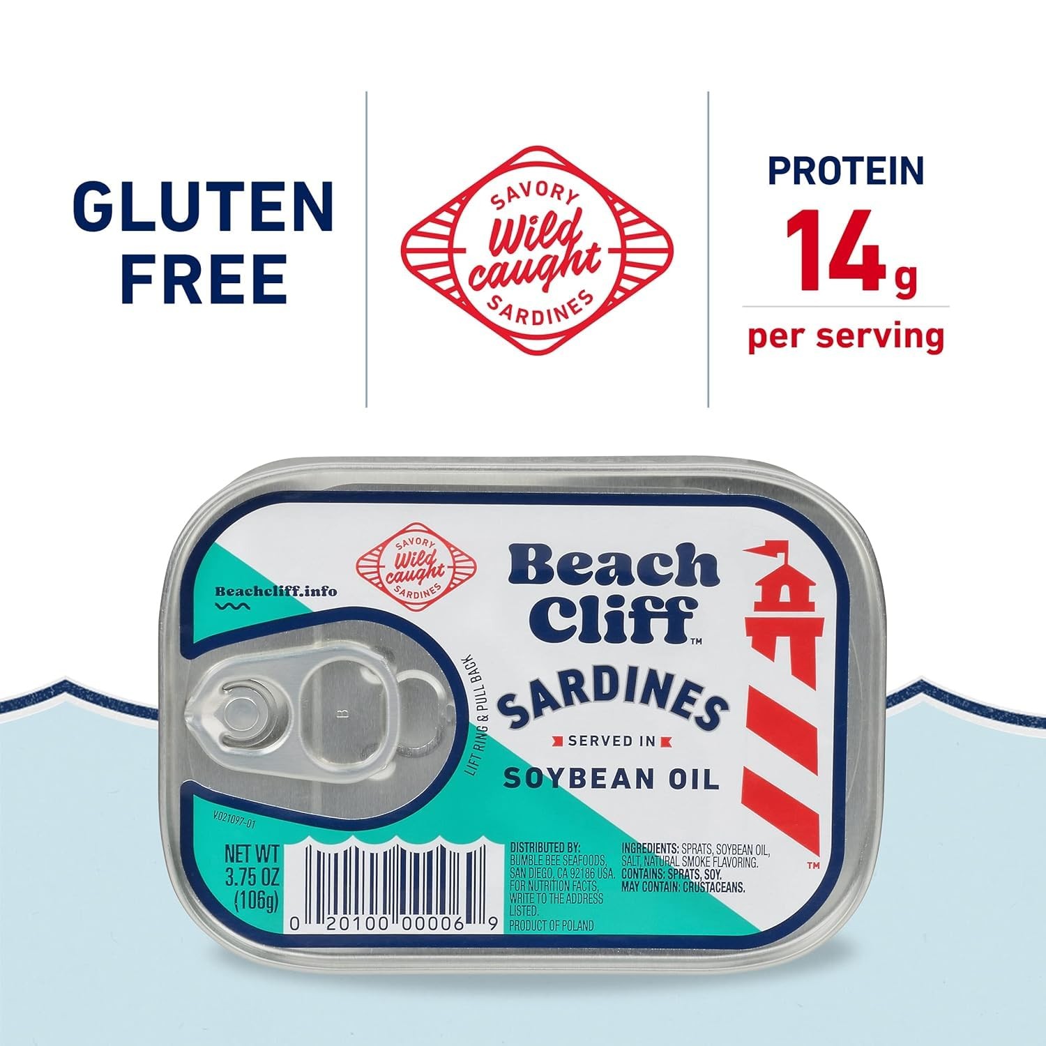 Sardines Soybean Oil 3.75oz