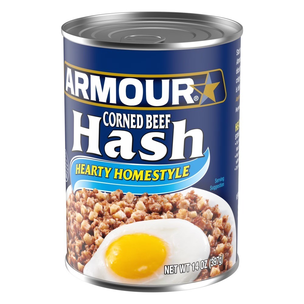Canned Corned Beef Hash 14 oz High Protein 16g Per Serving 12 Pack