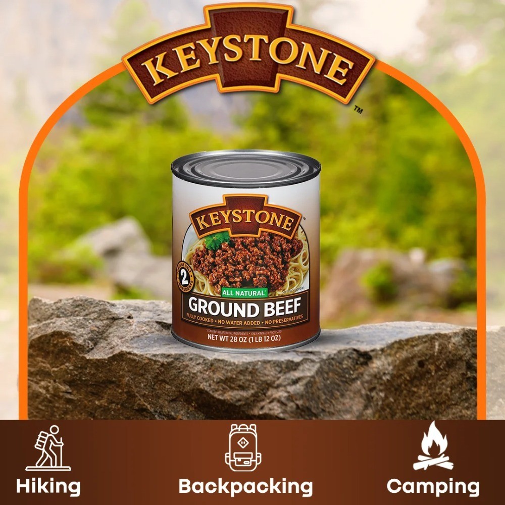 All Natural Premium Ground Beef 28 Ounce Canned Meat