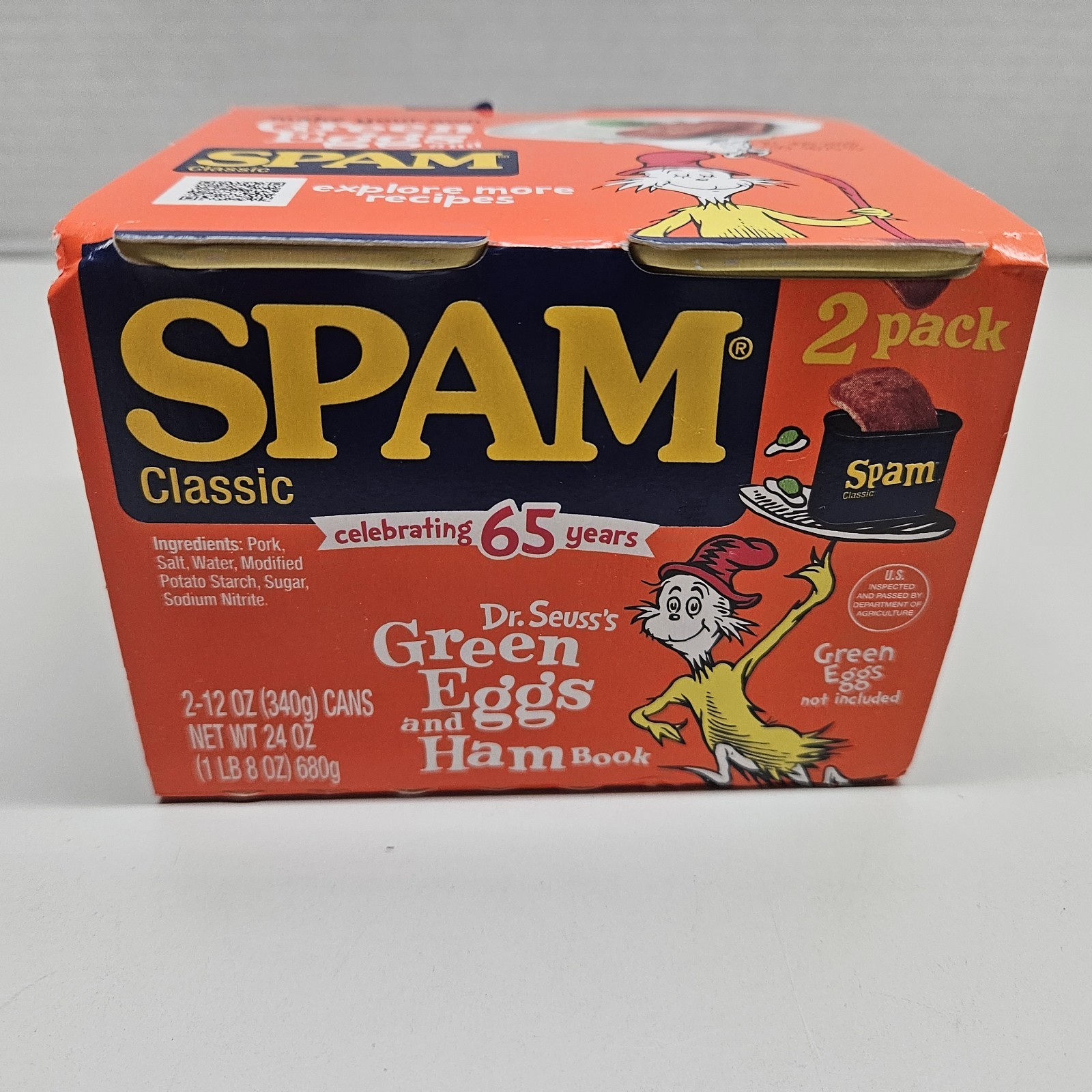Dr Seuss Green Eggs and Ham Spam 2 Pack 65th Anniversary Limited Edition Ex 6/28
