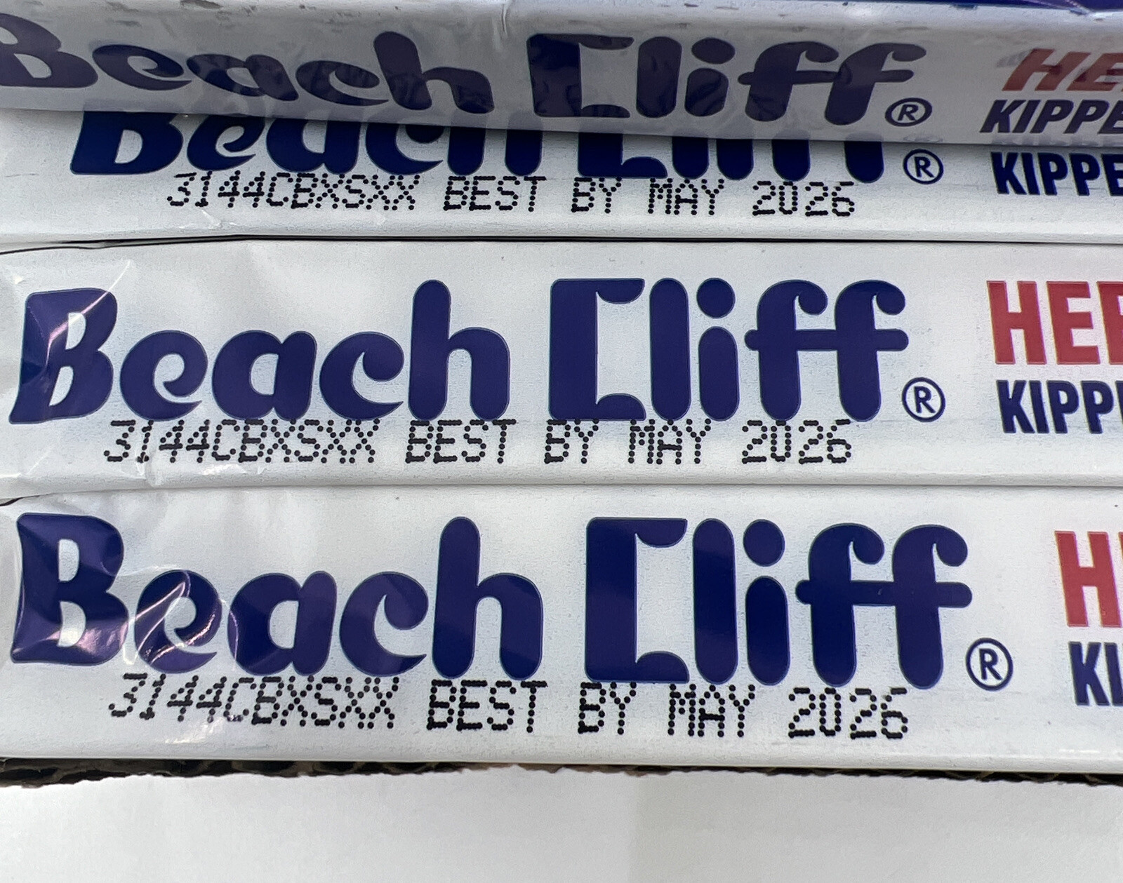 12 Wild Caught Herring Beach Cliff Kippered Snacks 3.53 Oz Can Sardines BB5/2026