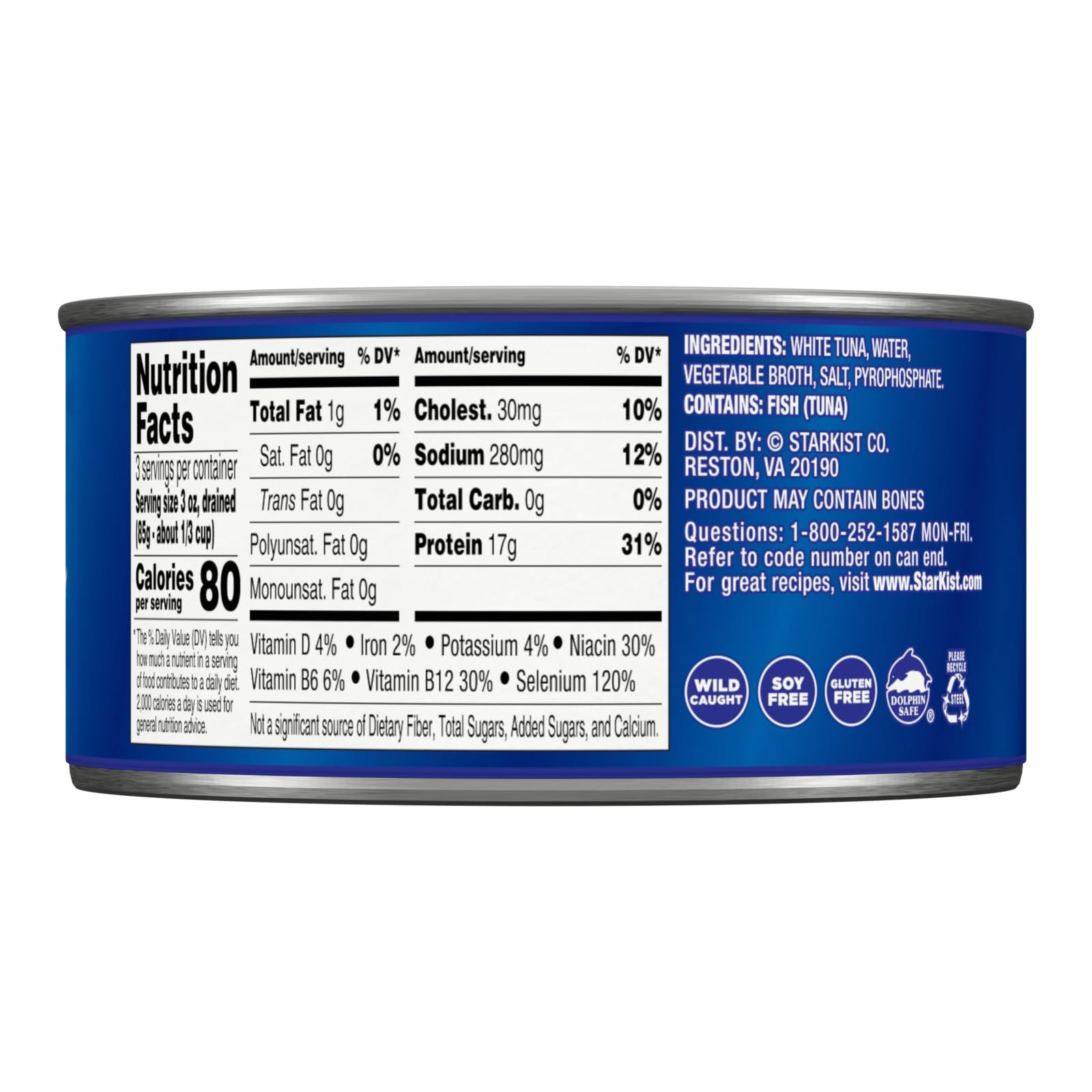 Chunk White Albacore Tuna in Water, 12 Oz, Bulk Pack of 12 – Excellent Source