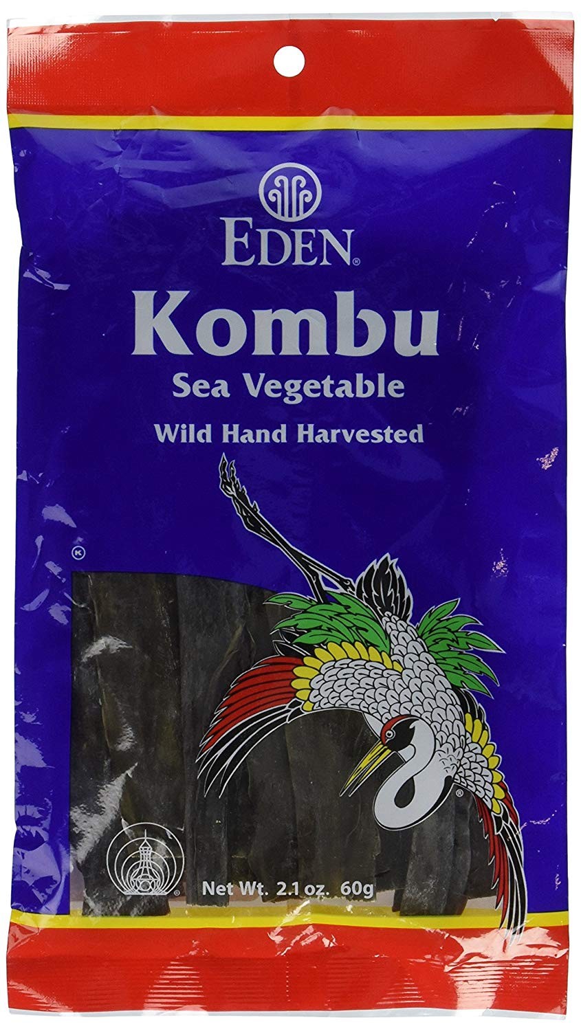 Eden Foods Kombu, Sea Vegetable, Wild Hand Harvested, 2.1 Ounce