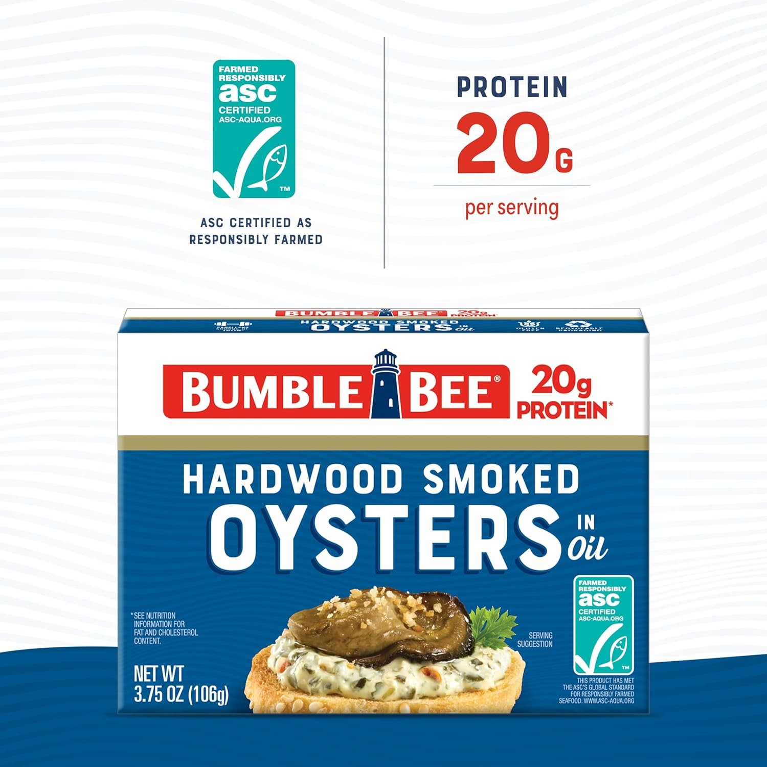 Canned Hardwood Smoked Oysters 3 75oz Pack of 12 Ready to Eat