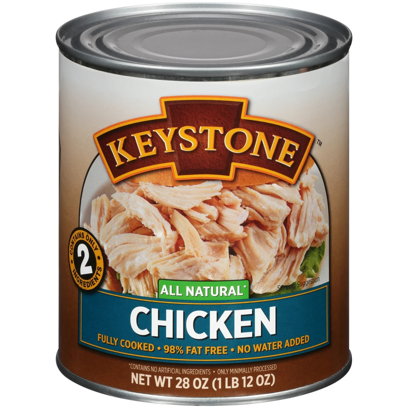 Keystone All Natural Chicken Canned -28 oz ,Free Shipping