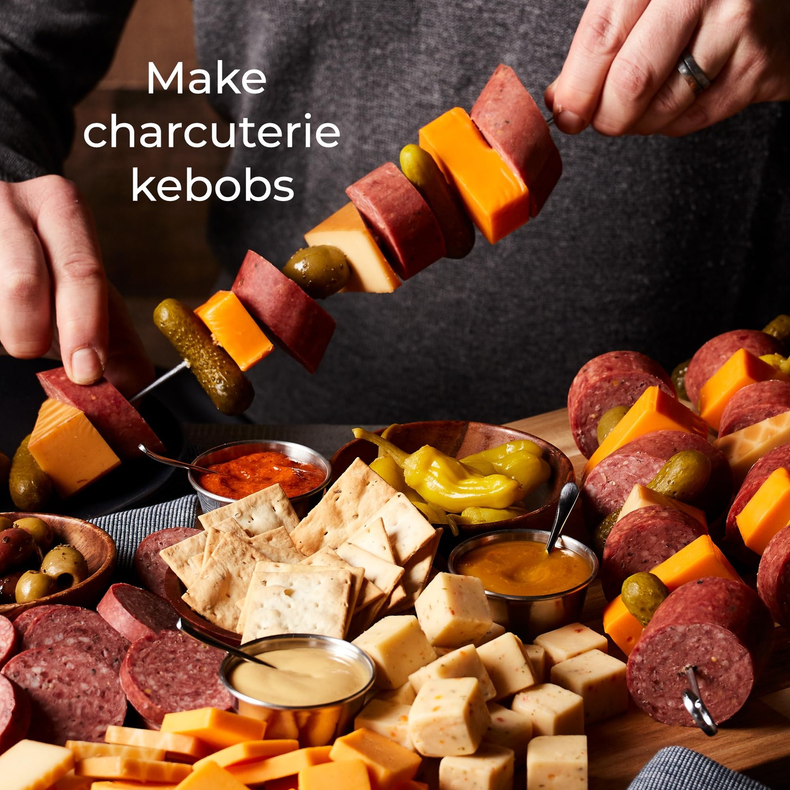 Hickory Farms Party-Size Signature Beef Summer Sausage, 26 ounces Keto 100% Beef