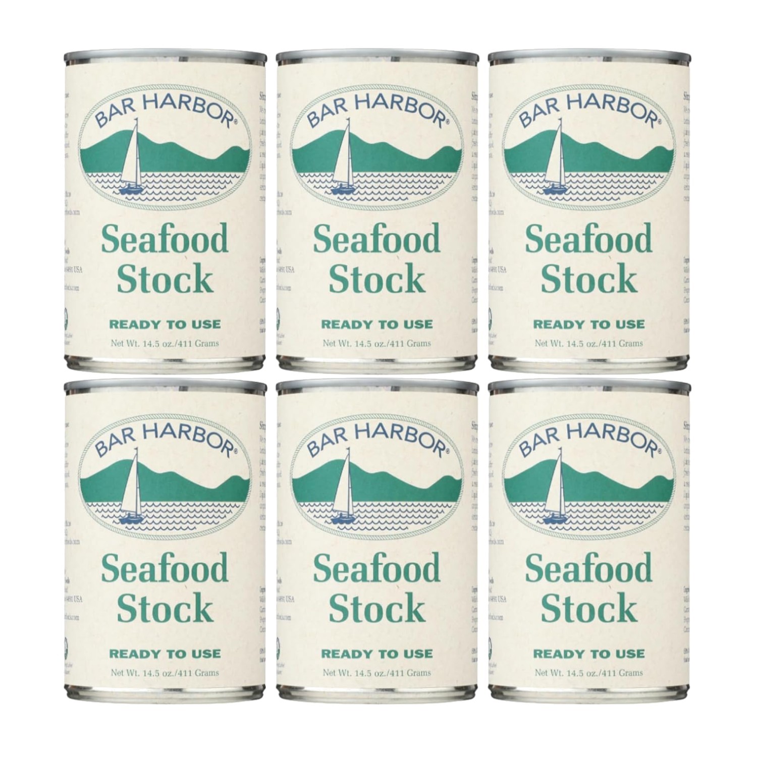 Maine Seafood Stock – BPA-NI Lined Tins, 6 Pack