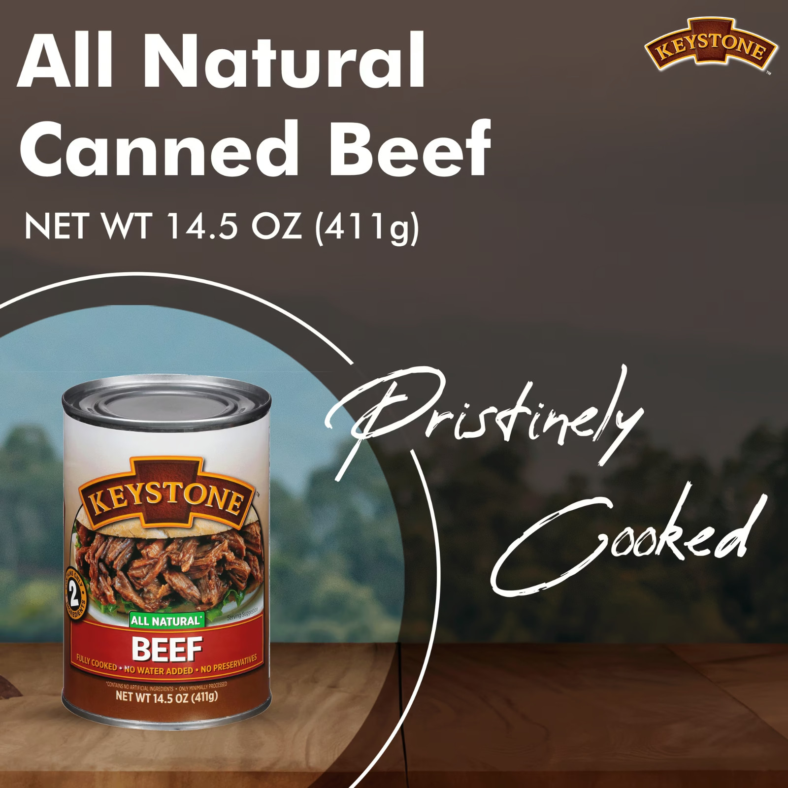 Keystone All Natural Beef, 14.5 oz Can Free & Fast Shipping