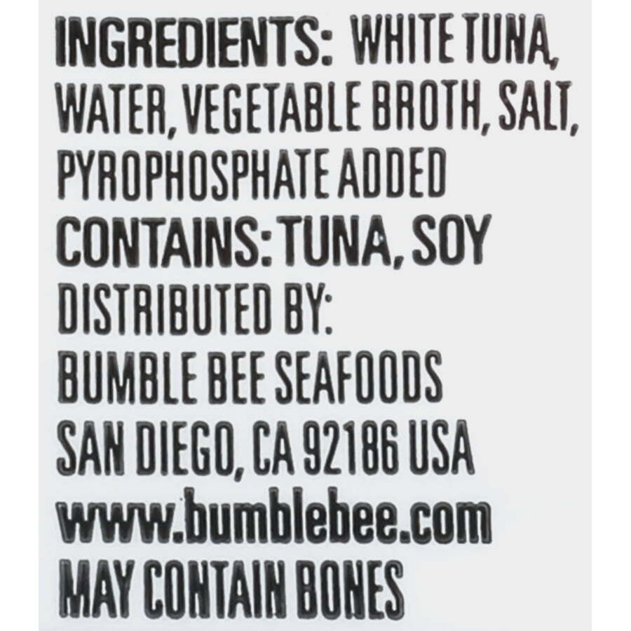 (Pack of 8) Bumble Bee Solid White Albacore Tuna in Water, 5 oz cans