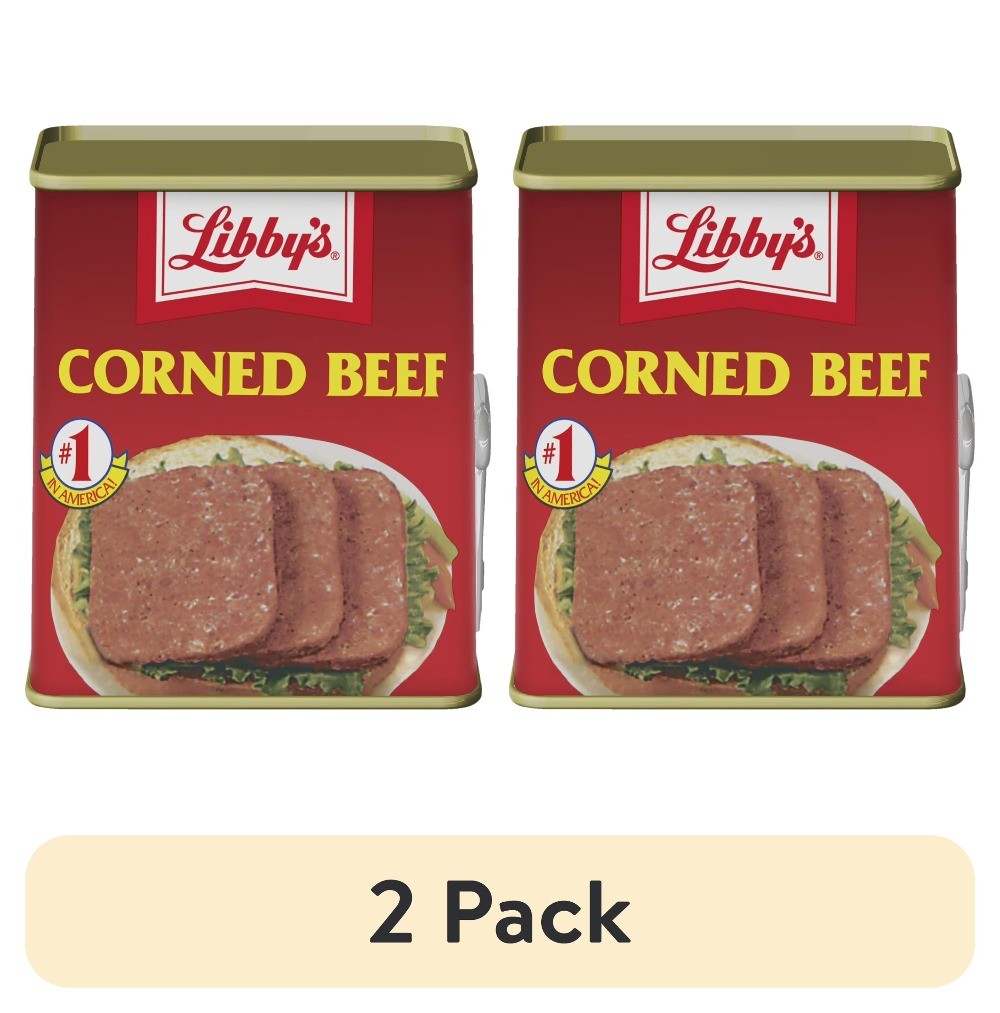 (2 pack) Libby’s Corned Beef, 14g Protein Per Serving, Canned Meat, 12 oz. Can
