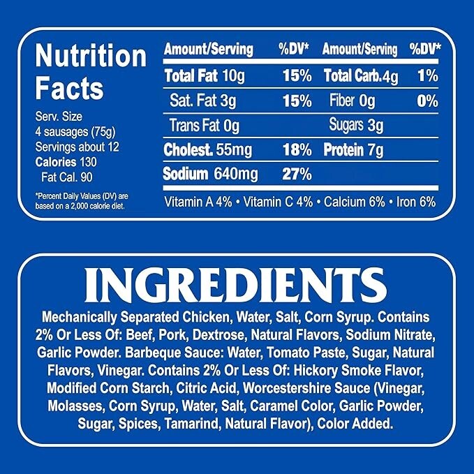 Armour Star Vienna Sausage Barbecue Flavored Canned Sausage 4.6 oz Pack of 6