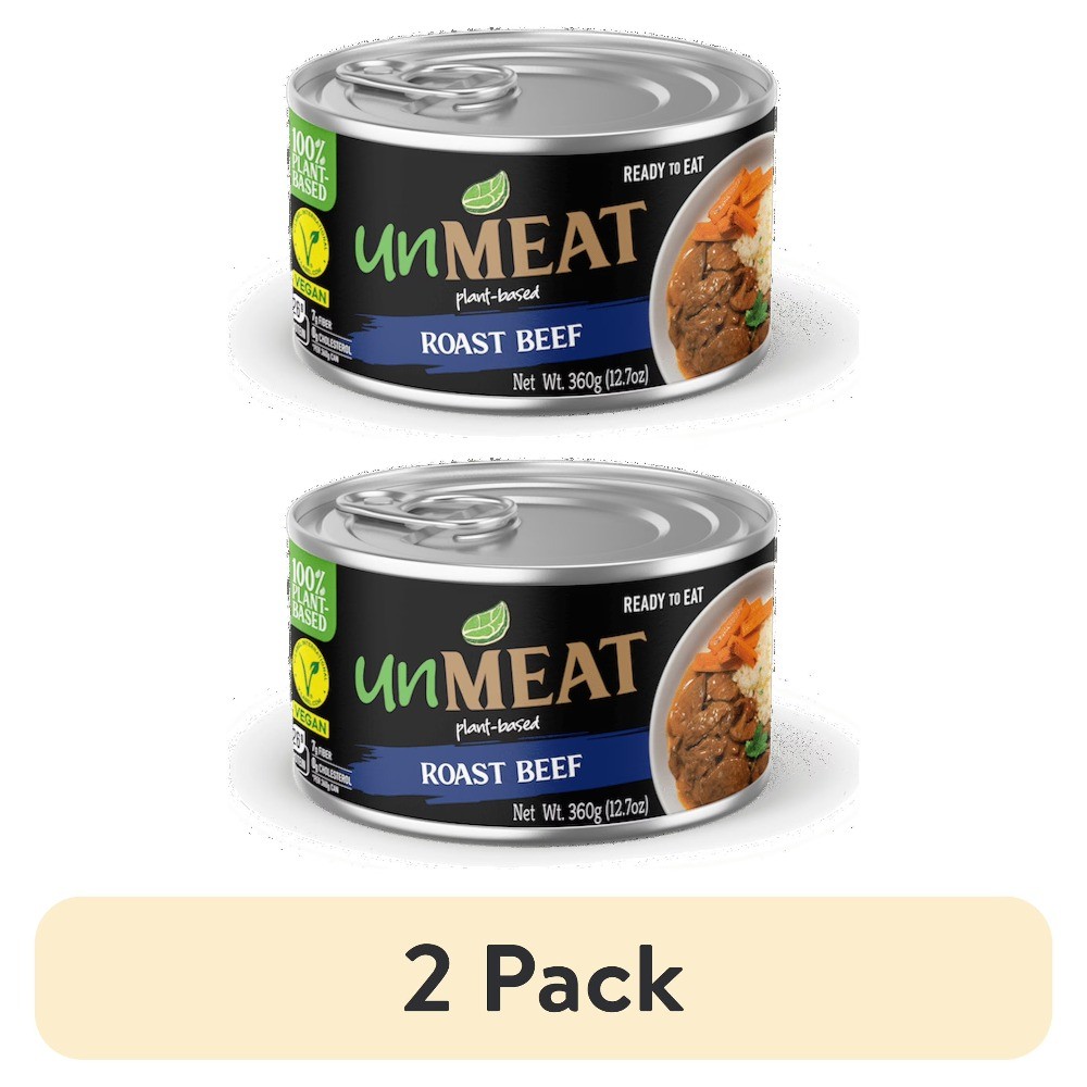 Roast Beef Style Seitan 12.7 oz Can Plant Based Protein Vegan Meat Alternative