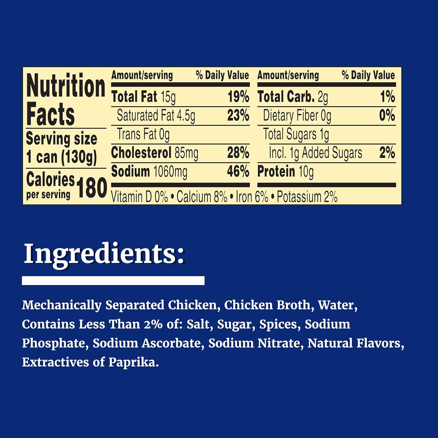 Libby’s Chicken Vienna Sausage Broth 10g Protein 4.6 oz