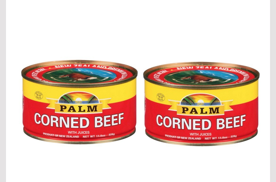 (PACK of 2 CANS) Palm Corned Beef with Juices 11.5 Oz. Can