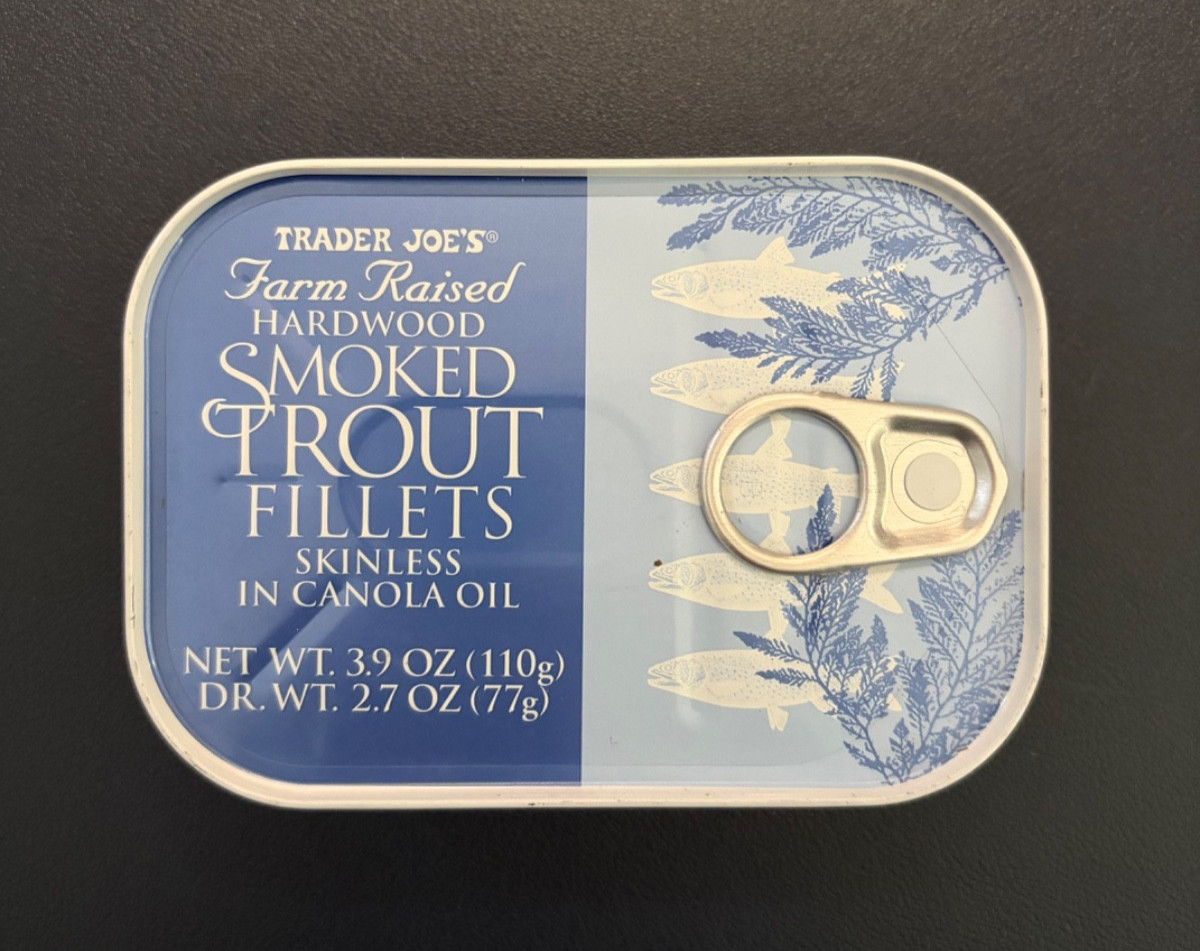 Trader Joe’s Smoked Trout Fillets in Canola Oil 3.9oz (6 Pack) Farm Raised NEW