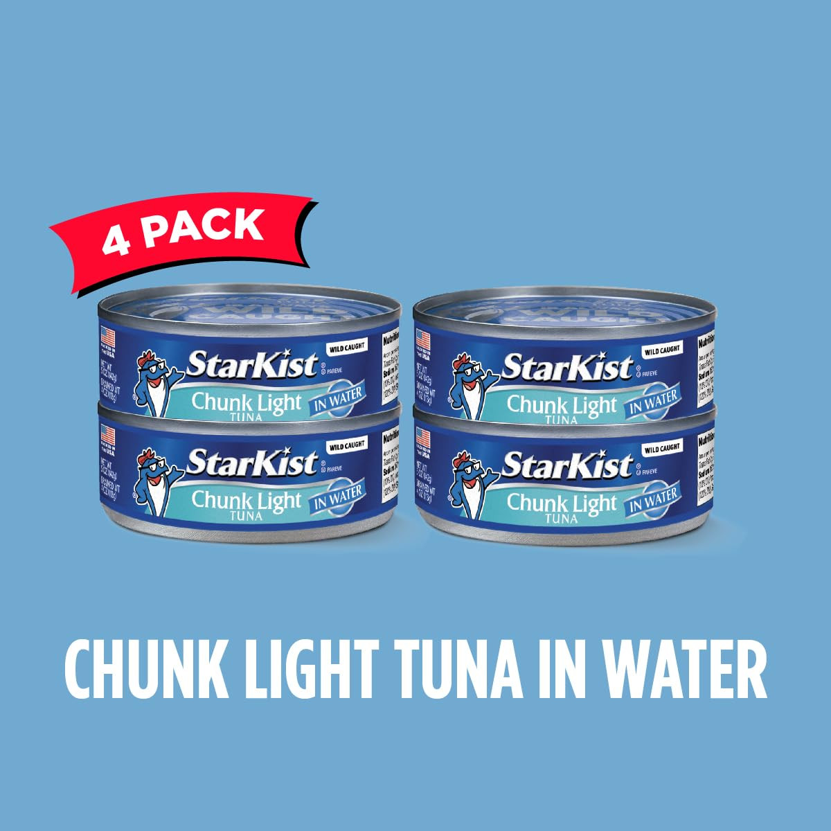 Chunk Light Tuna in Water – 5 Oz Can (Pack of 8)