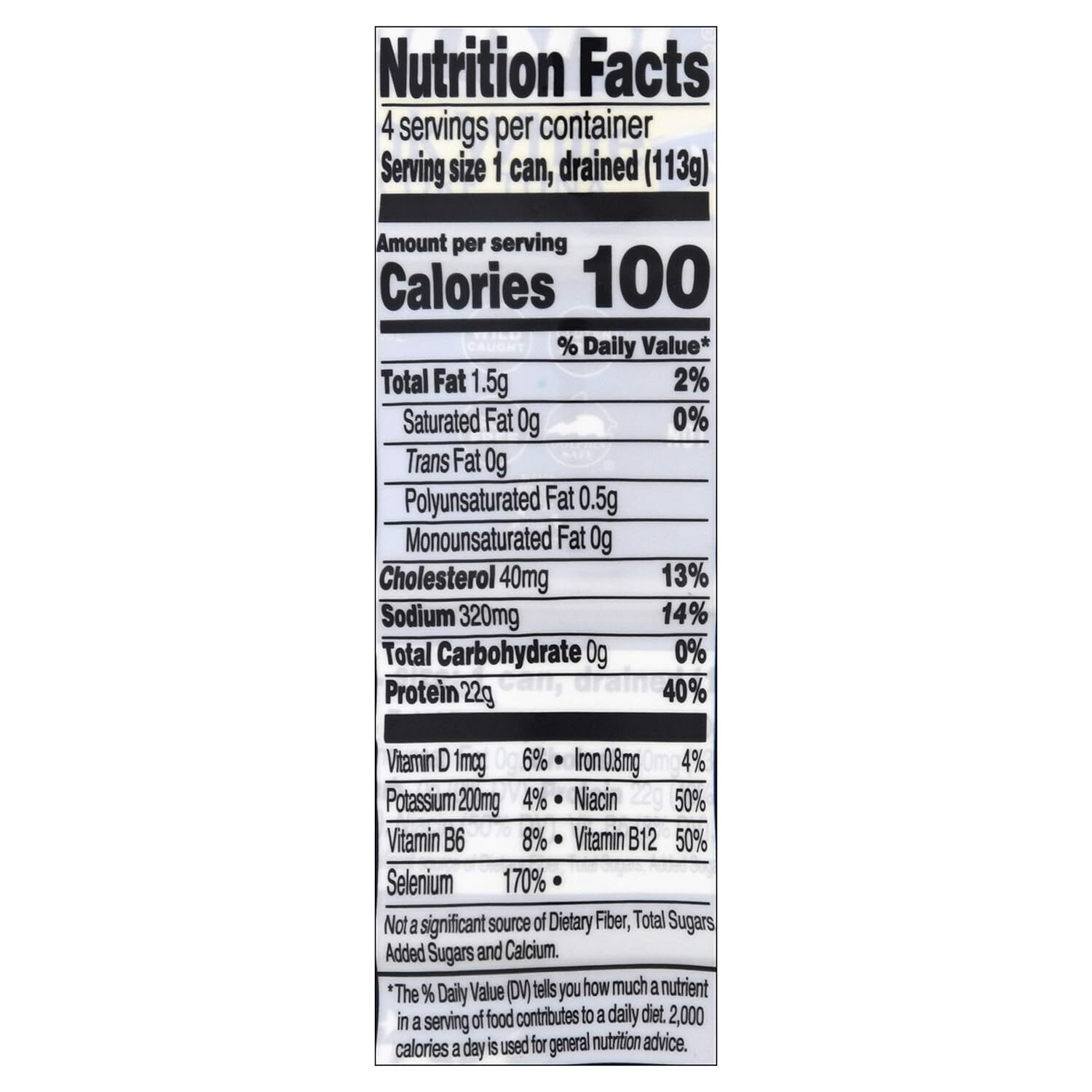 Atun Blanco En Trozos En Agua, Lata De 5 Oz, 4 Unidades, Paquete De 1