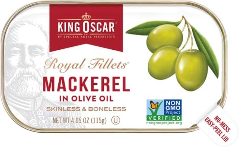 Mackerel in Olive Oil, 4.05 Ounce Can Pack of 3, Packaging May Vary, Skinless…