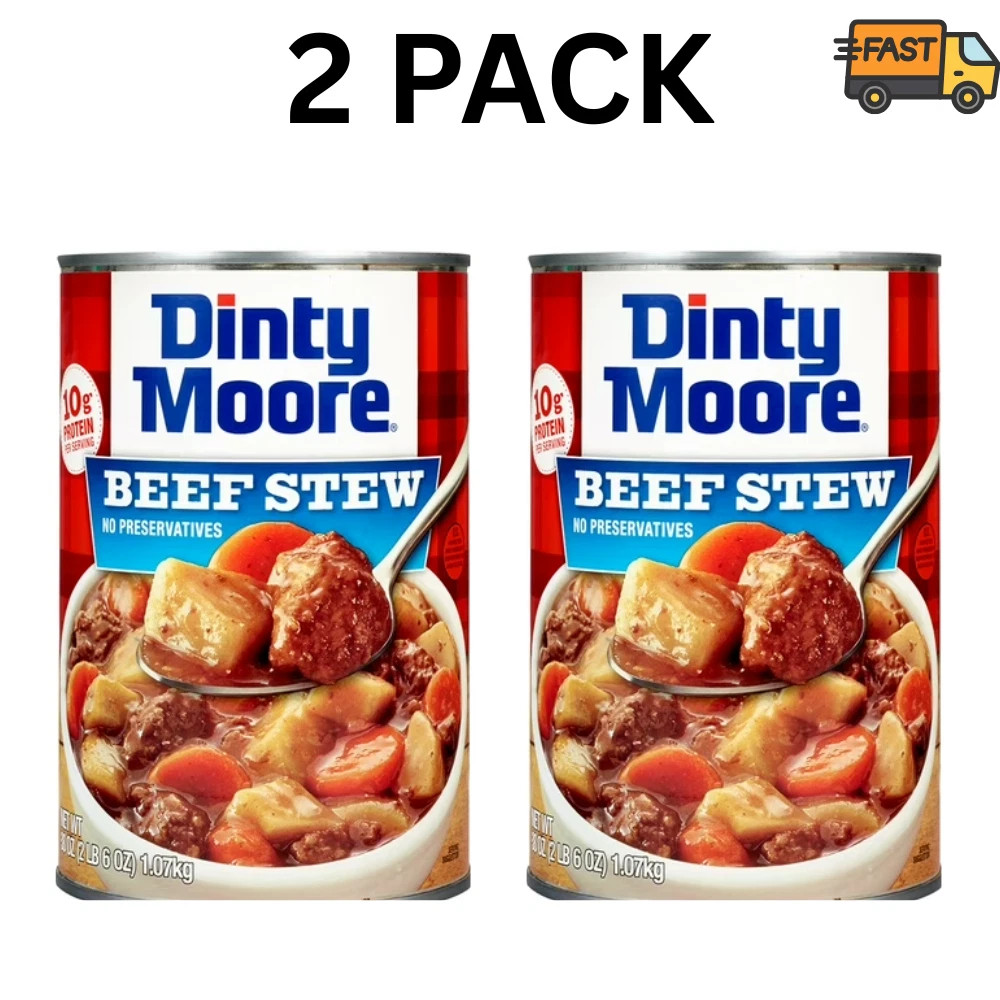 DINTY MOORE Beef Stew 38 oz Cans Pack of 2 Shelf Stable
