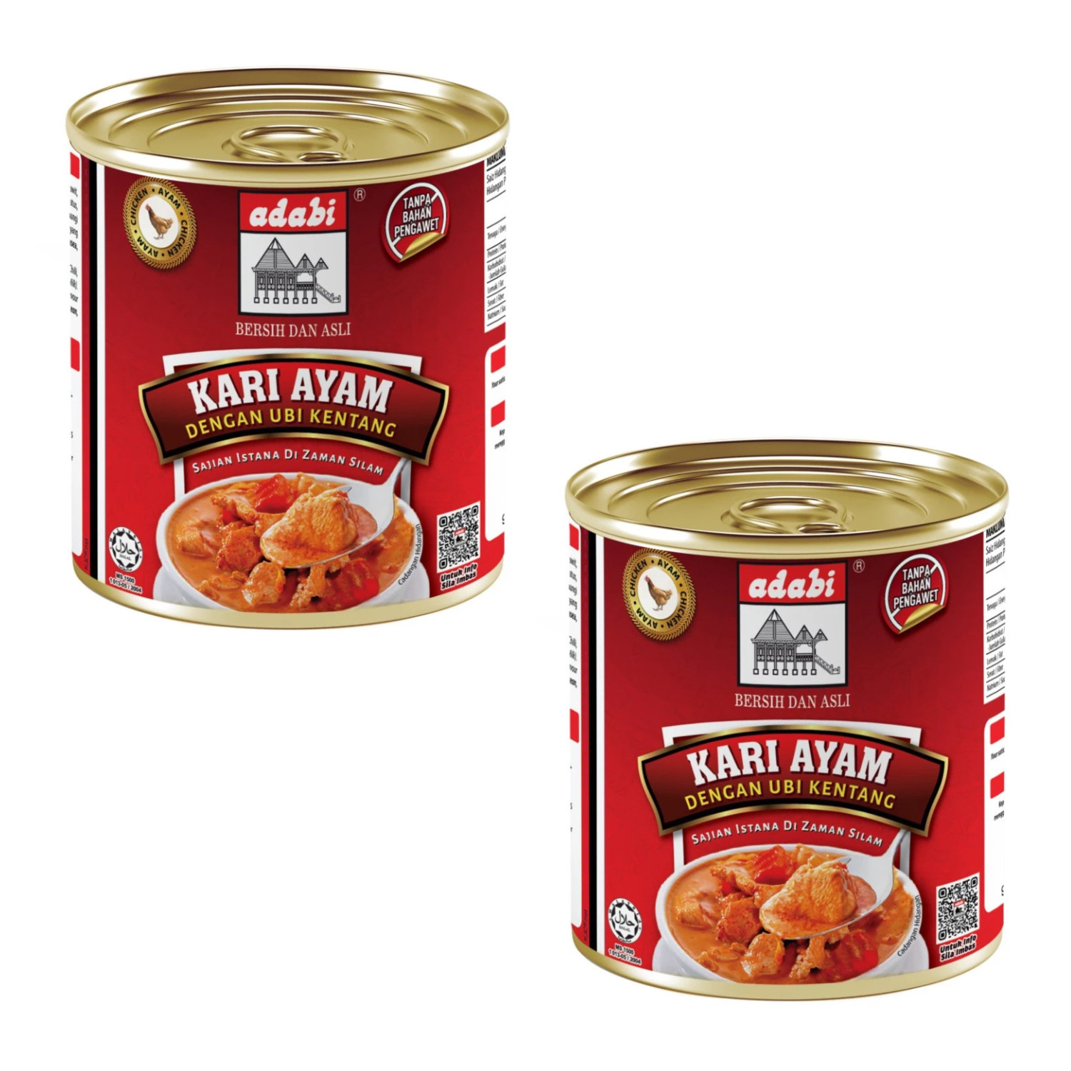 2 x 280g Chicken Curry With Potato – Ready To eat (HALAL)
