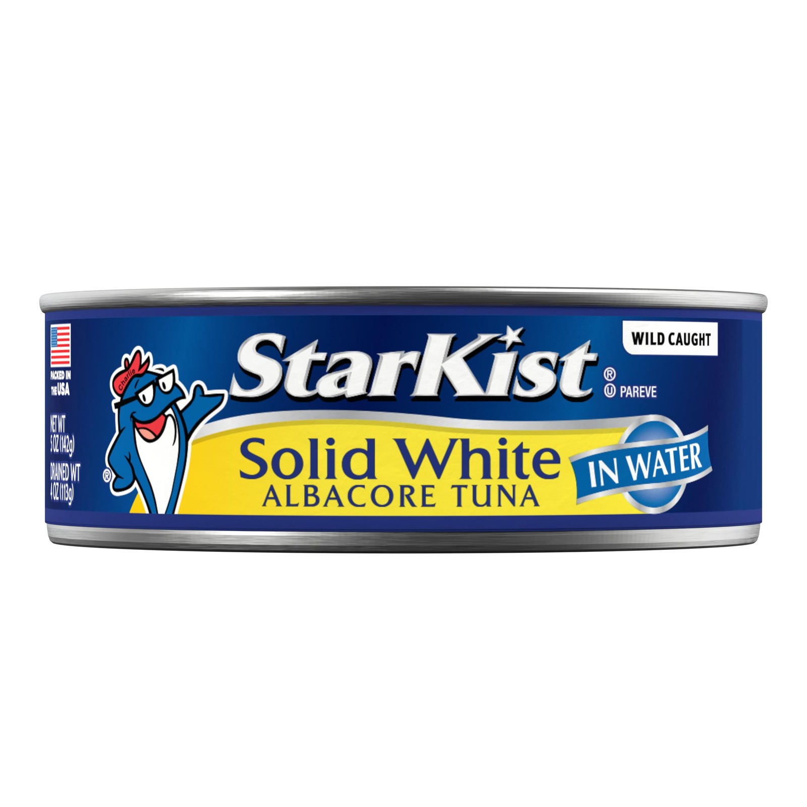 StarKist Solid White Albacore Tuna in Water, 5 oz Can, Pack of 4