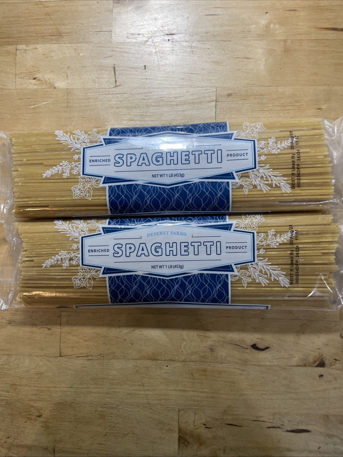Deseret Farms Spaghetti – 2 packs – 1 pound each