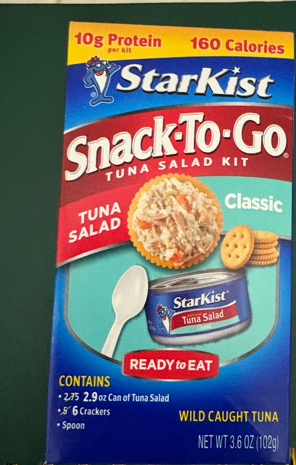 Starkist Ready-To-Eat Tuna Salad Kit, Original Deli Style