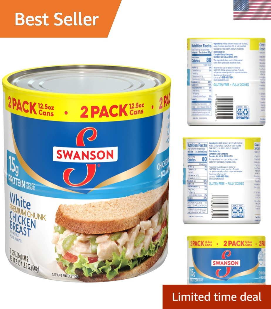 Swanson White Chunk Chicken Breast, 12.5 Oz Can, 2 Count