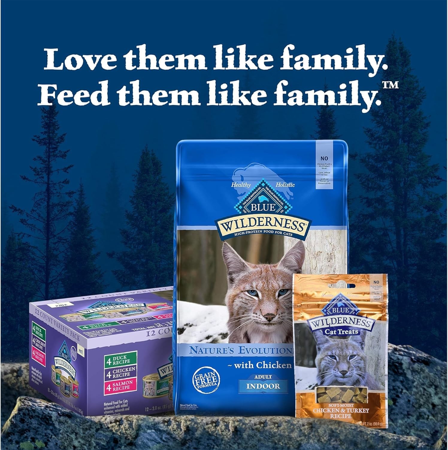 Wilderness Natural Wet Cat Food Paté High-Protein & Grain-Free Recipe Chicken