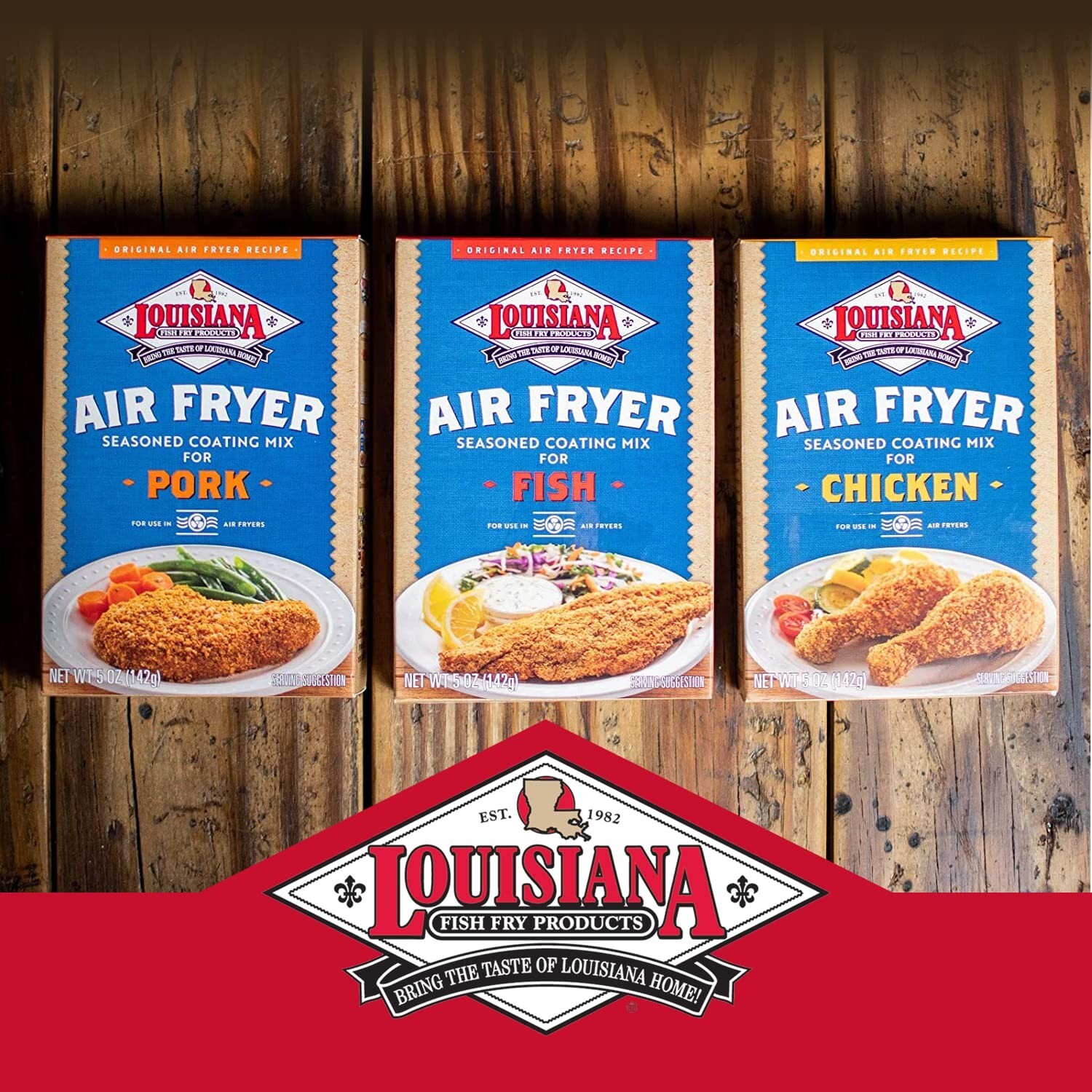 6-Pack Air Fryer Seasoning Mix – Chicken, Fish & Pork – Maximize Flavor & Crunch