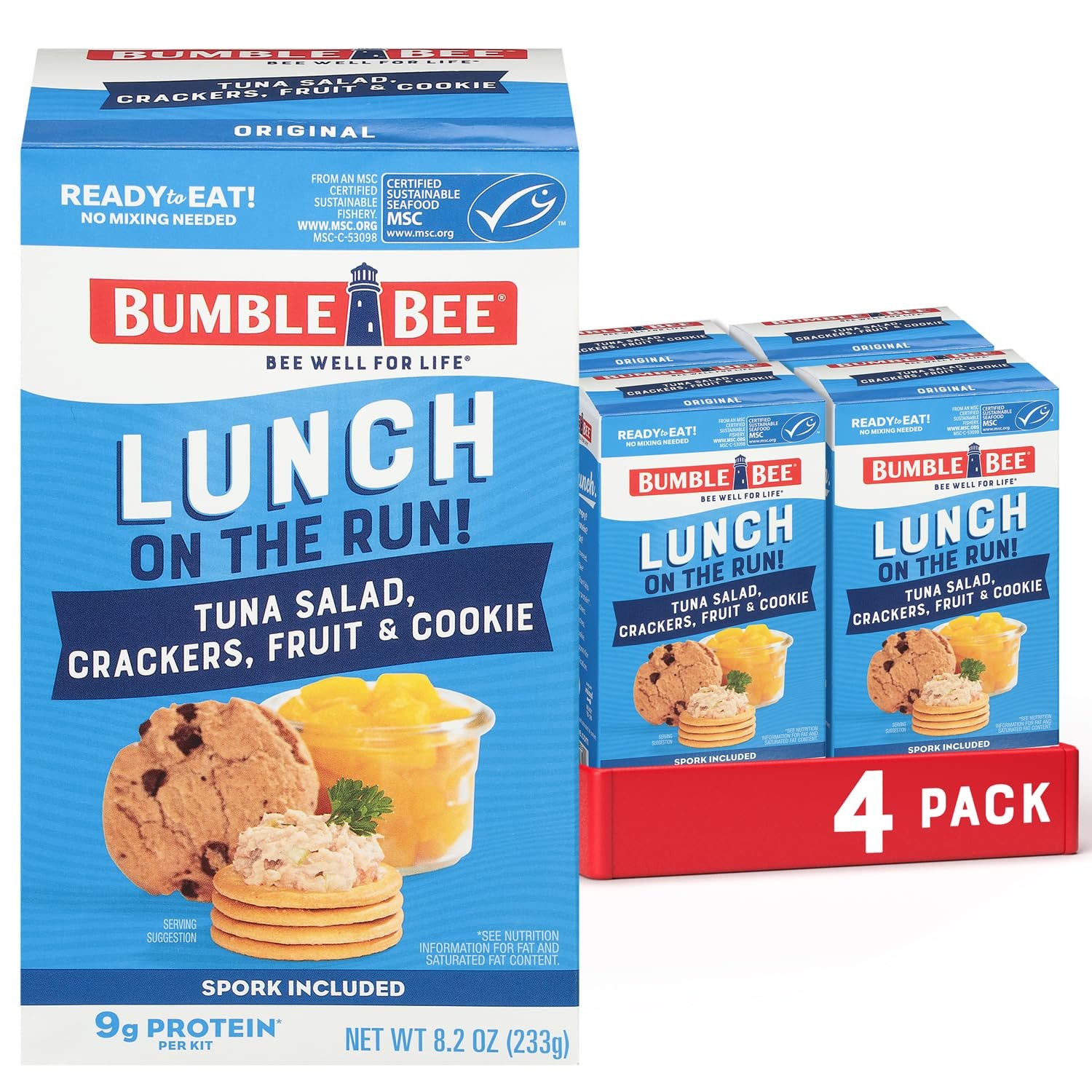 Bumble Bee Tuna Salad Meal Kit Ready to Eat Lunch Kit 8.2 oz Tuna Kit Meal Prep