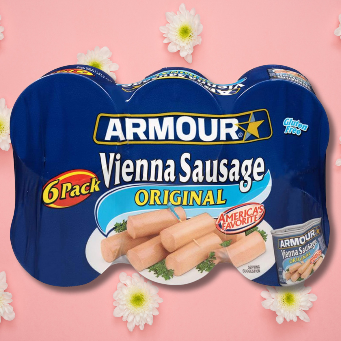 Original Vienna Sausage, Original, 4.6 oz Can, 6 Count
