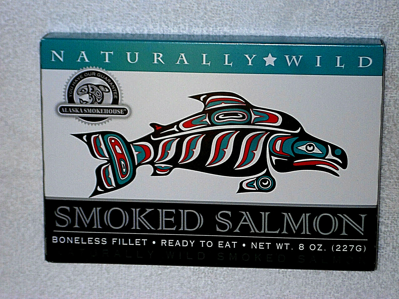 A1 Best Alaskan Wild Smoked Salmon Hand Filleted 8 oz Gift Box Exp 08/01/2027