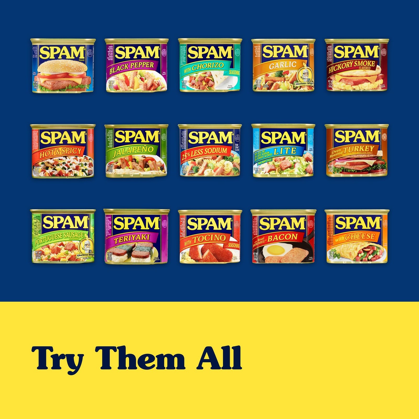 SPAM Oven Roasted Turkey, Canned Meat, 12 oz Can, 12 Pack