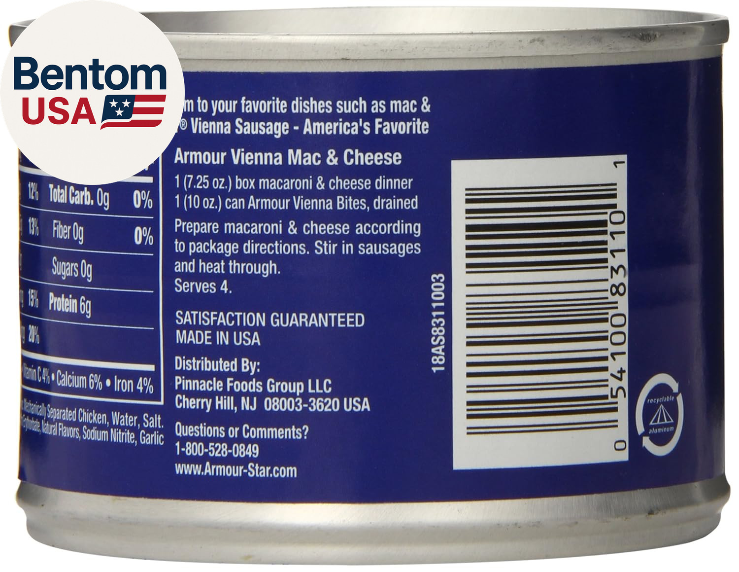 Star Chicken Vienna Sausage Bites, Canned Sausage, 10 OZ (Pack of 12)