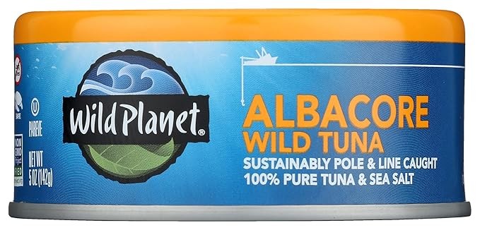 Wild Planet Albacore Wild Tuna with Sea Salt, 5 oz Can