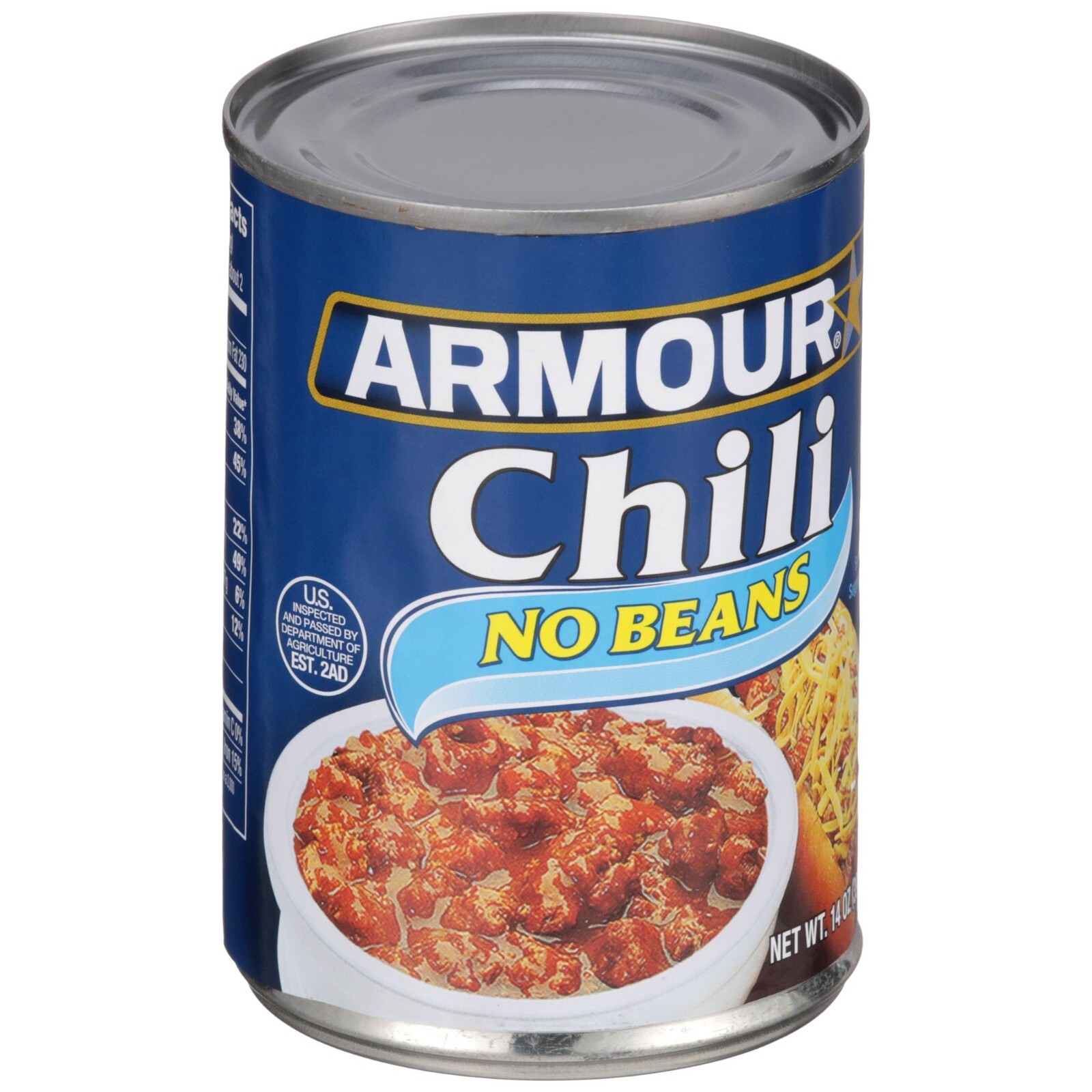 8 Cans Armour Star Chili with No Beans Quick & Easy Canned Food 14 OZ (8 Pack)