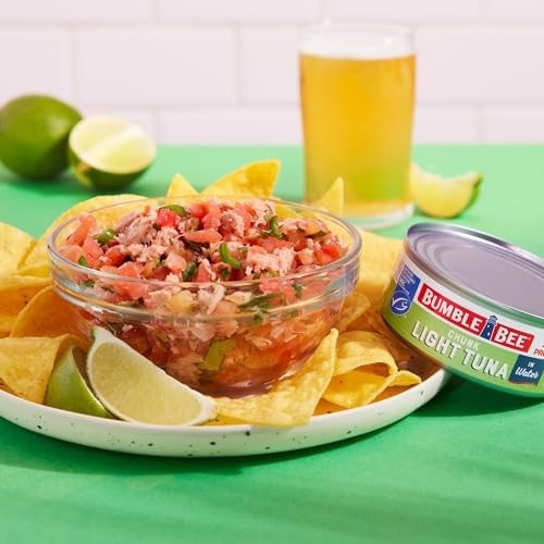 Bumble Bee Chunk Light Tuna In Water, 5 oz Cans (Pack of 24) – Wild Caught Sk…