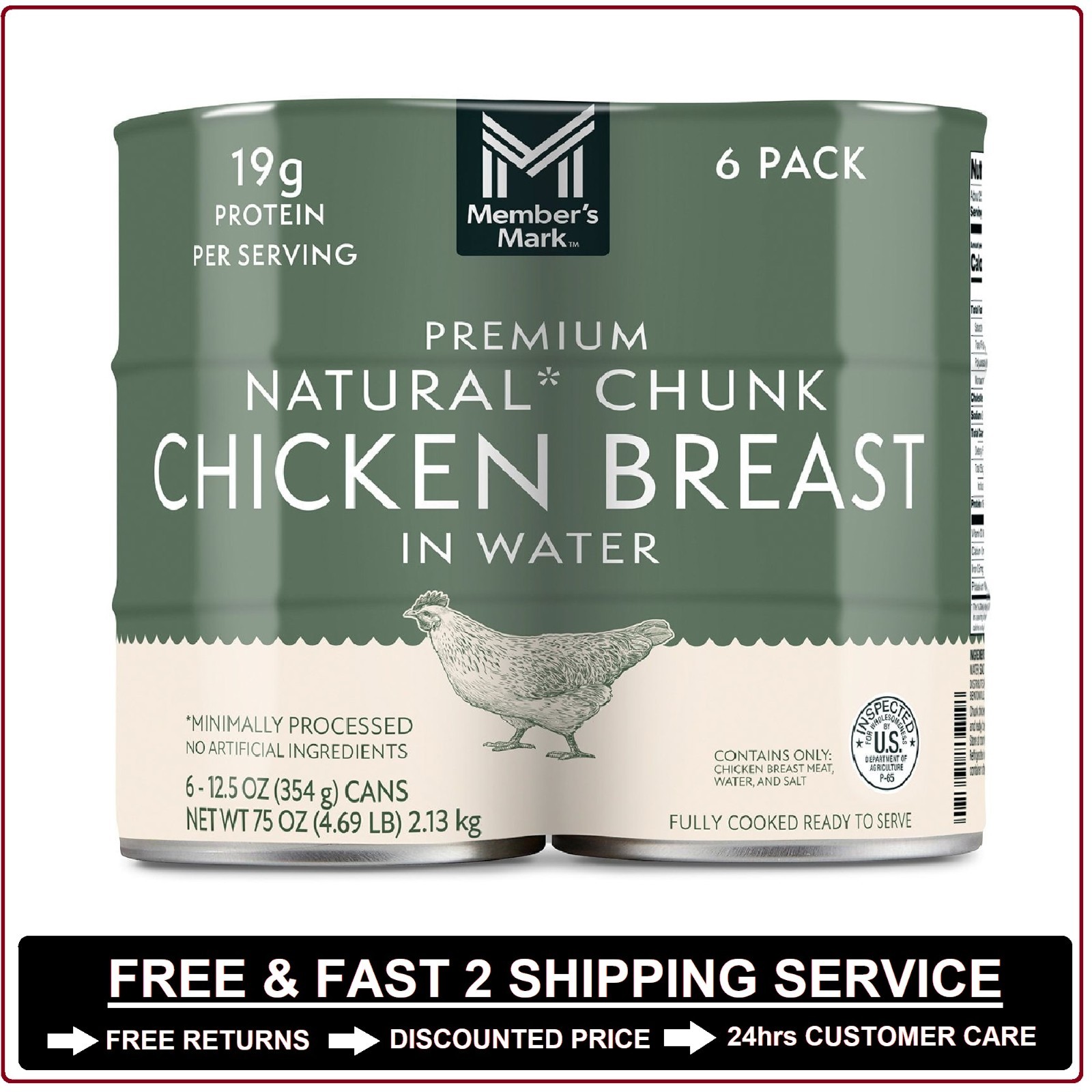 Member’s Mark Premium Chunk Chicken Breast, 12.5 oz., 6 ct.