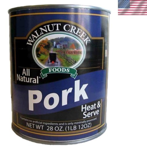 Walnut Creek All-Natural Canned Pork Chunks – Pack of 4, Gluten-Free Delicacy