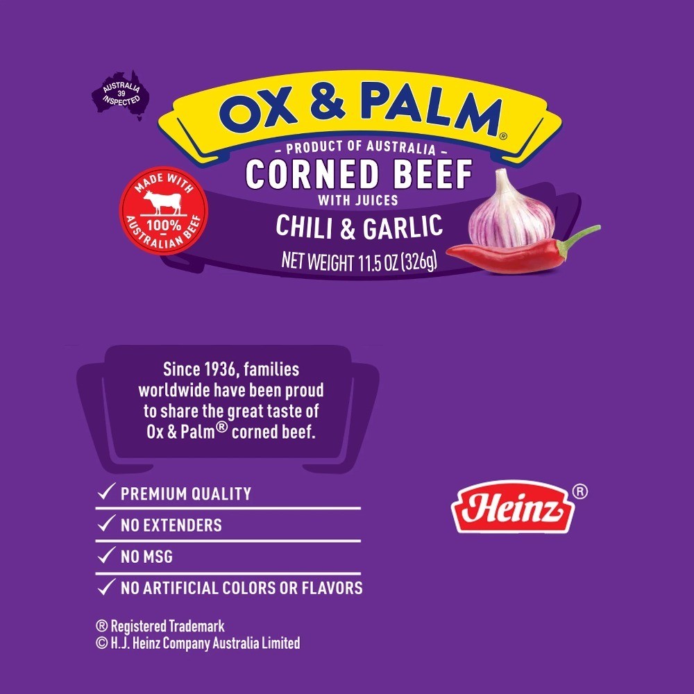 Canned Corned Beef Chili & Garlic Flavor 11.5 oz