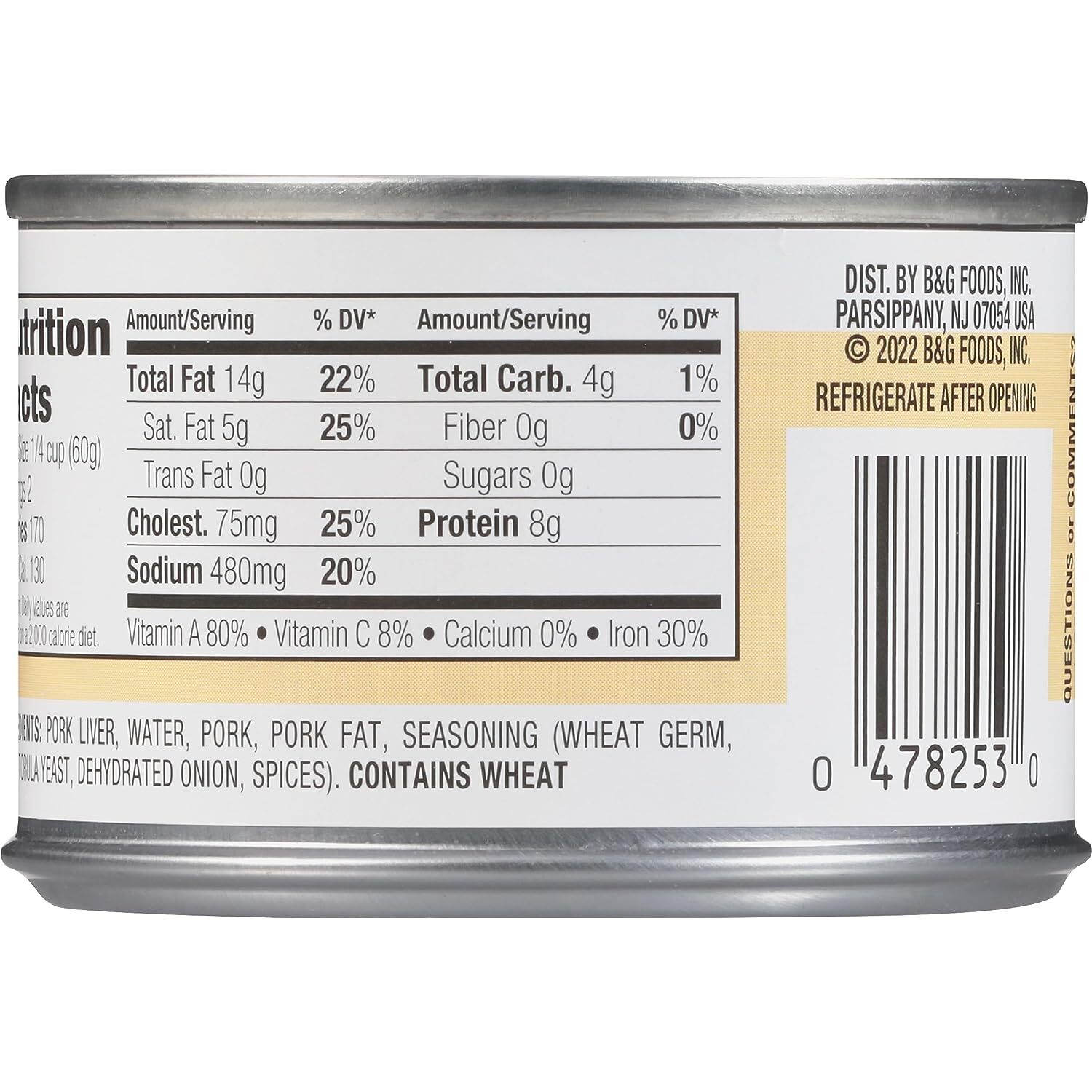Pate De Higado Para Untar, Lata De 4,25 Oz (Paquete De 6)