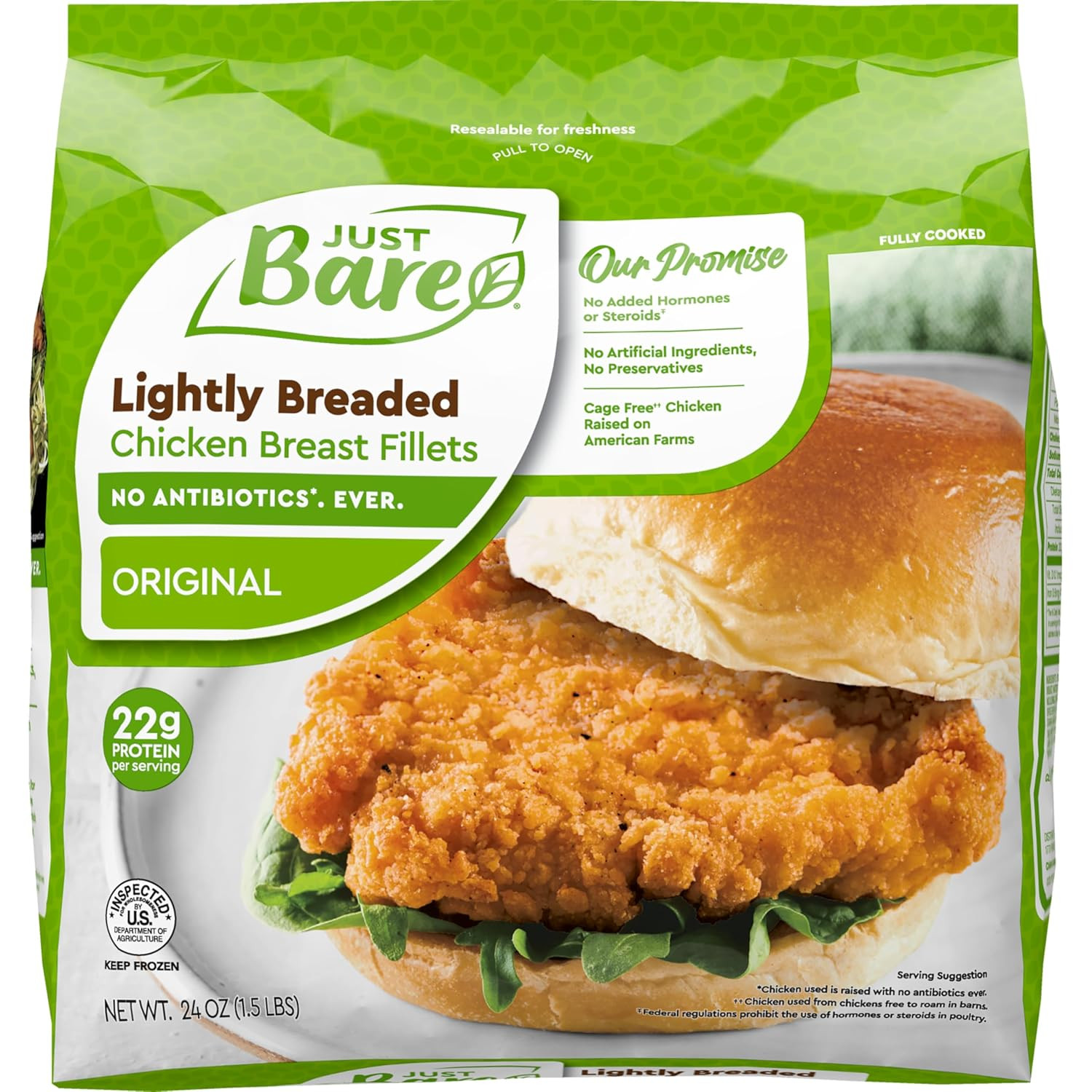 ® Chicken Lightly Breaded Chicken Breast Fillets| Fully Cooked | 16 G Protein…