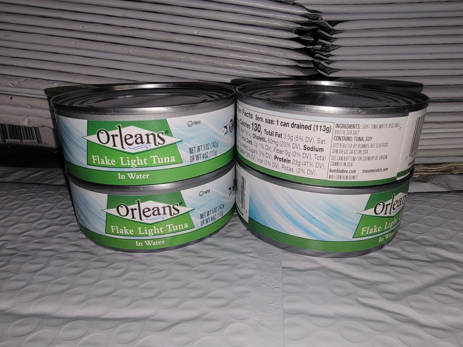 Orleans Flake Light Tuna Fish in Water 5oz Can ☆☆☆Pack of 30☆☆☆ EXPIRATION 2027