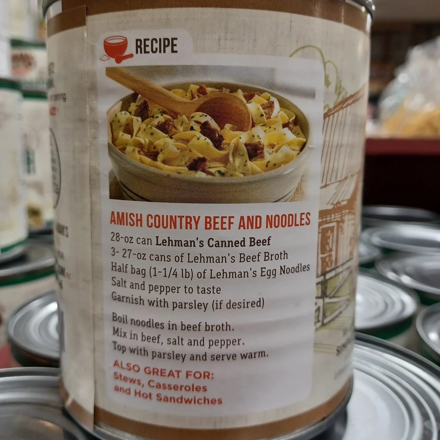 Lehman’s All Natural Canned Meat, 14.5 oz each, Pack of 3, Beef