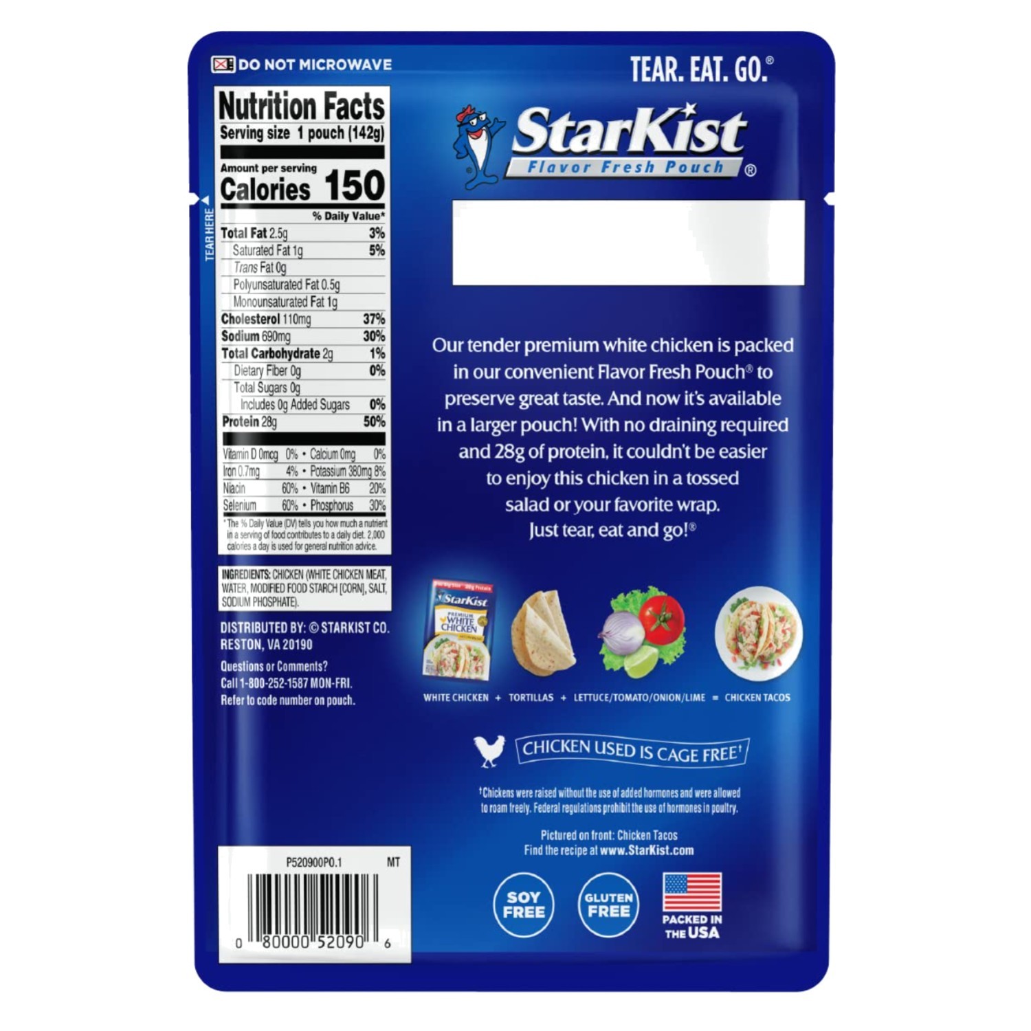 Chicken Pouches – Gluten-Free, Pack of 12